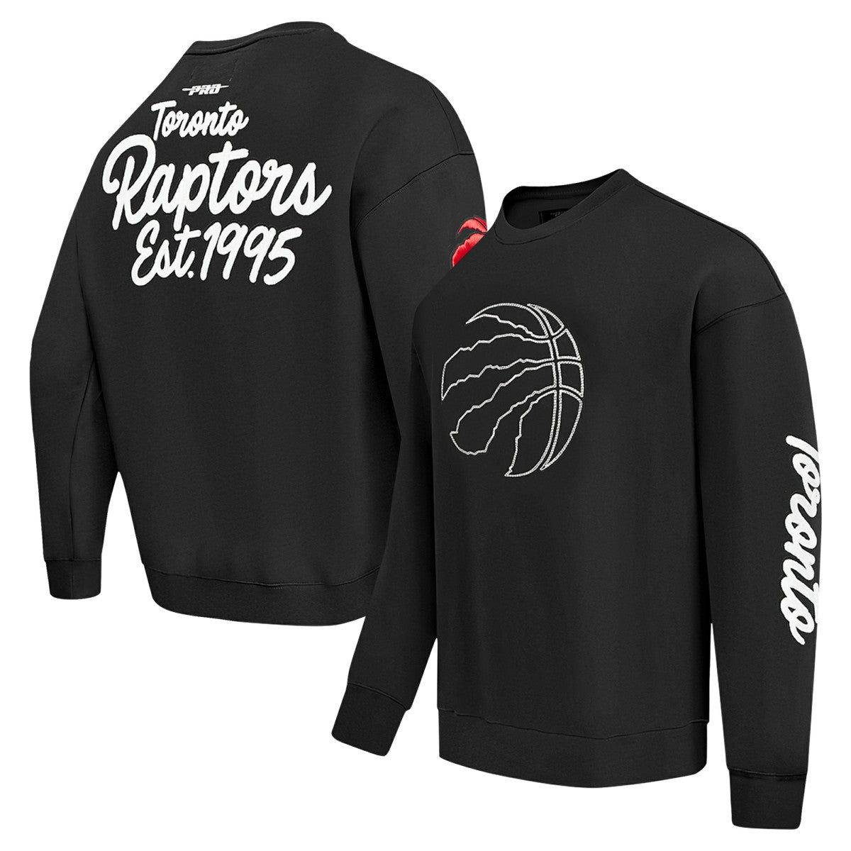 Toronto Raptors Pro Standard Paint the City Drop Shoulder Sweatshirt Black - NBA