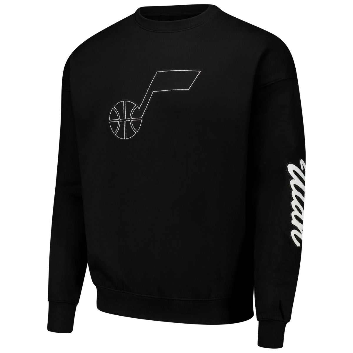 Utah Jazz Pro Standard Paint the City Drop Shoulder Sweatshirt Black - NBA