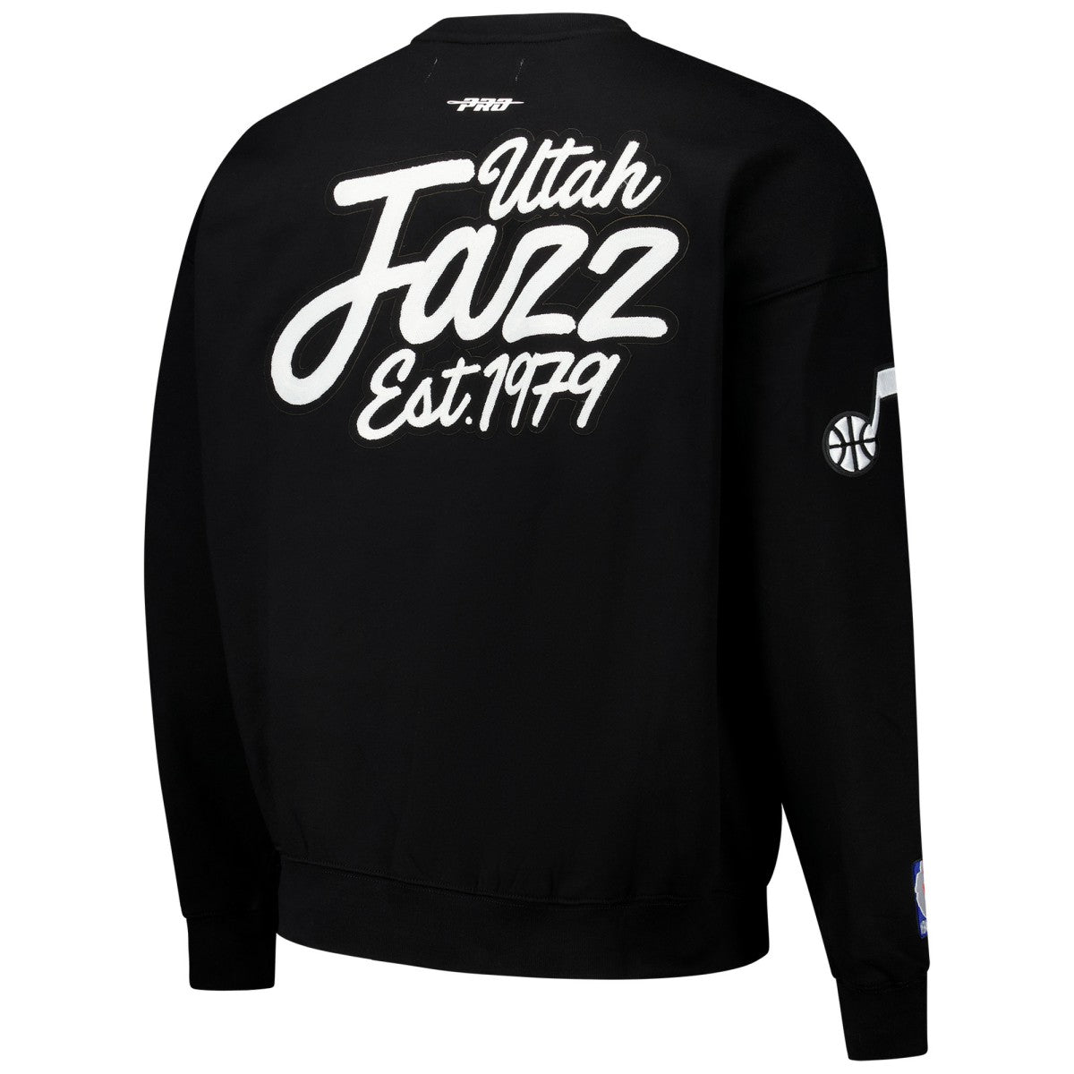 Utah Jazz Pro Standard Paint the City Drop Shoulder Sweatshirt Black - NBA