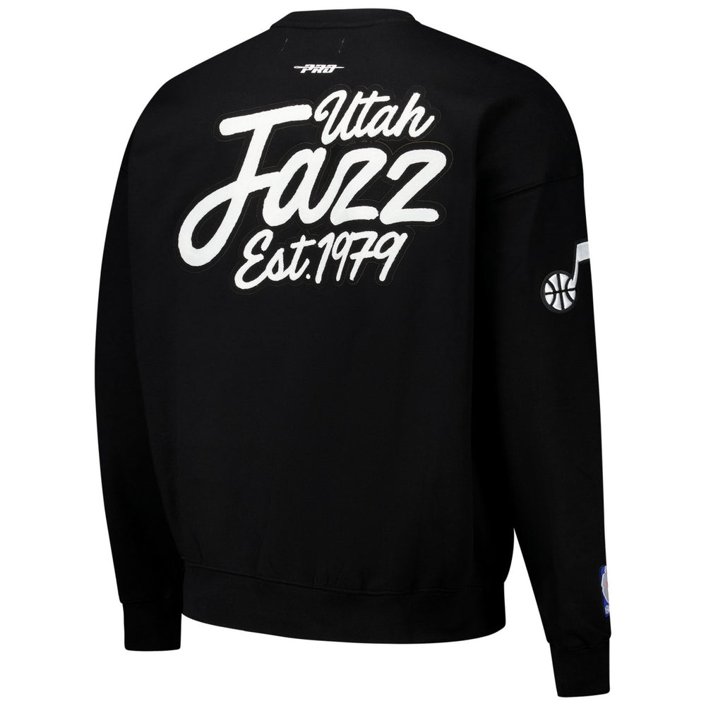 Utah Jazz Pro Standard Paint the City Drop Shoulder Sweatshirt Black - NBA