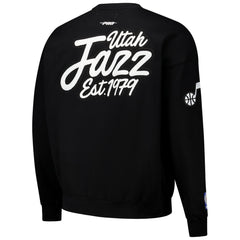 Utah Jazz Pro Standard Paint the City Drop Shoulder Sweatshirt Black - NBA