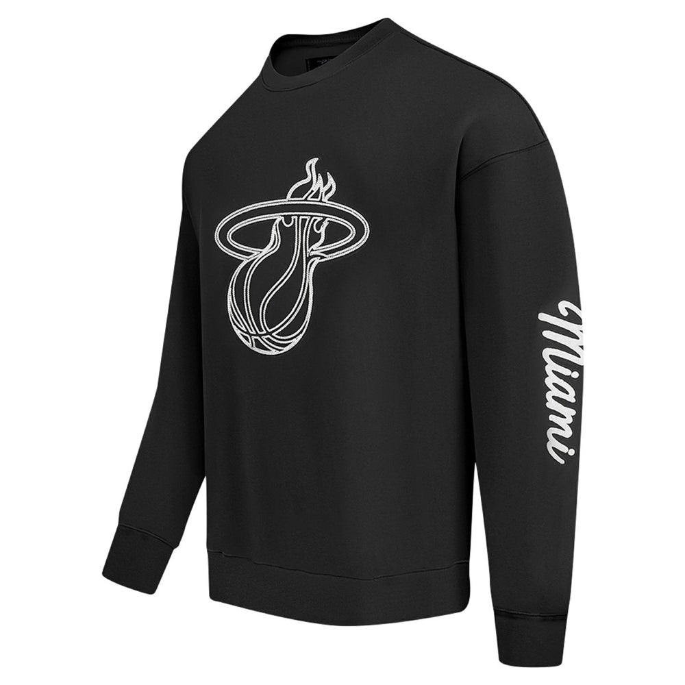 Miami Heat Pro Standard Paint the City Drop Shoulder Sweatshirt Black - NBA