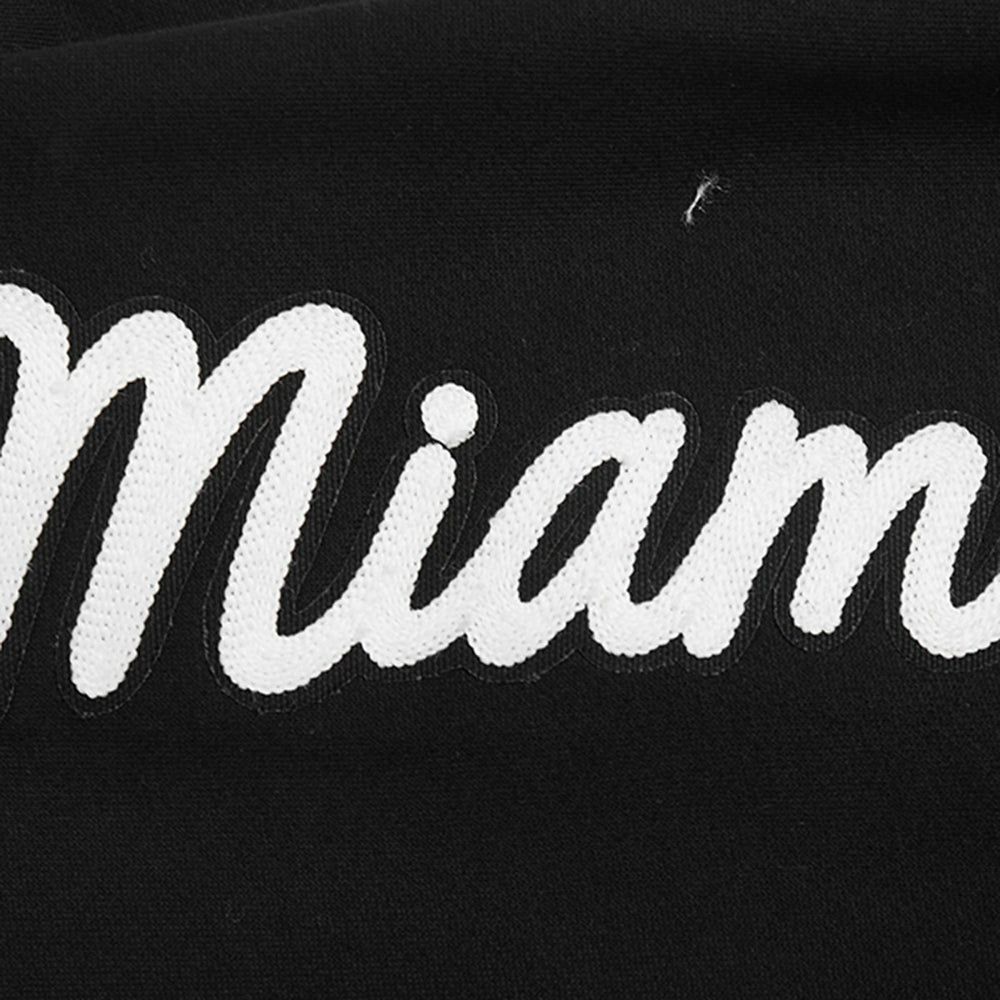 Miami Heat Pro Standard Paint the City Drop Shoulder Sweatshirt Black - NBA