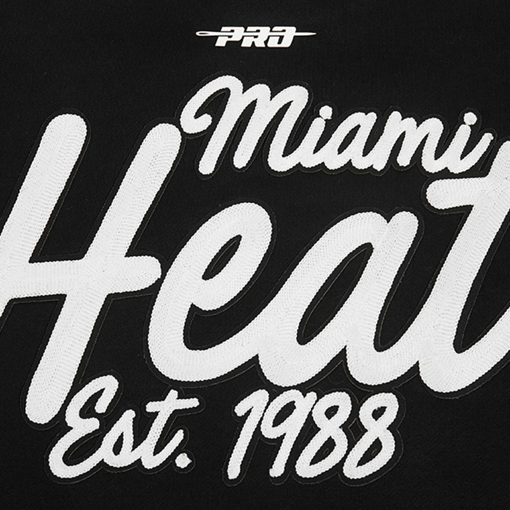 Miami Heat Pro Standard Paint the City Drop Shoulder Sweatshirt Black - NBA