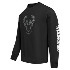 Milwaukee Bucks Pro Standard Paint the City Drop Shoulder Sweatshirt Black - NBA