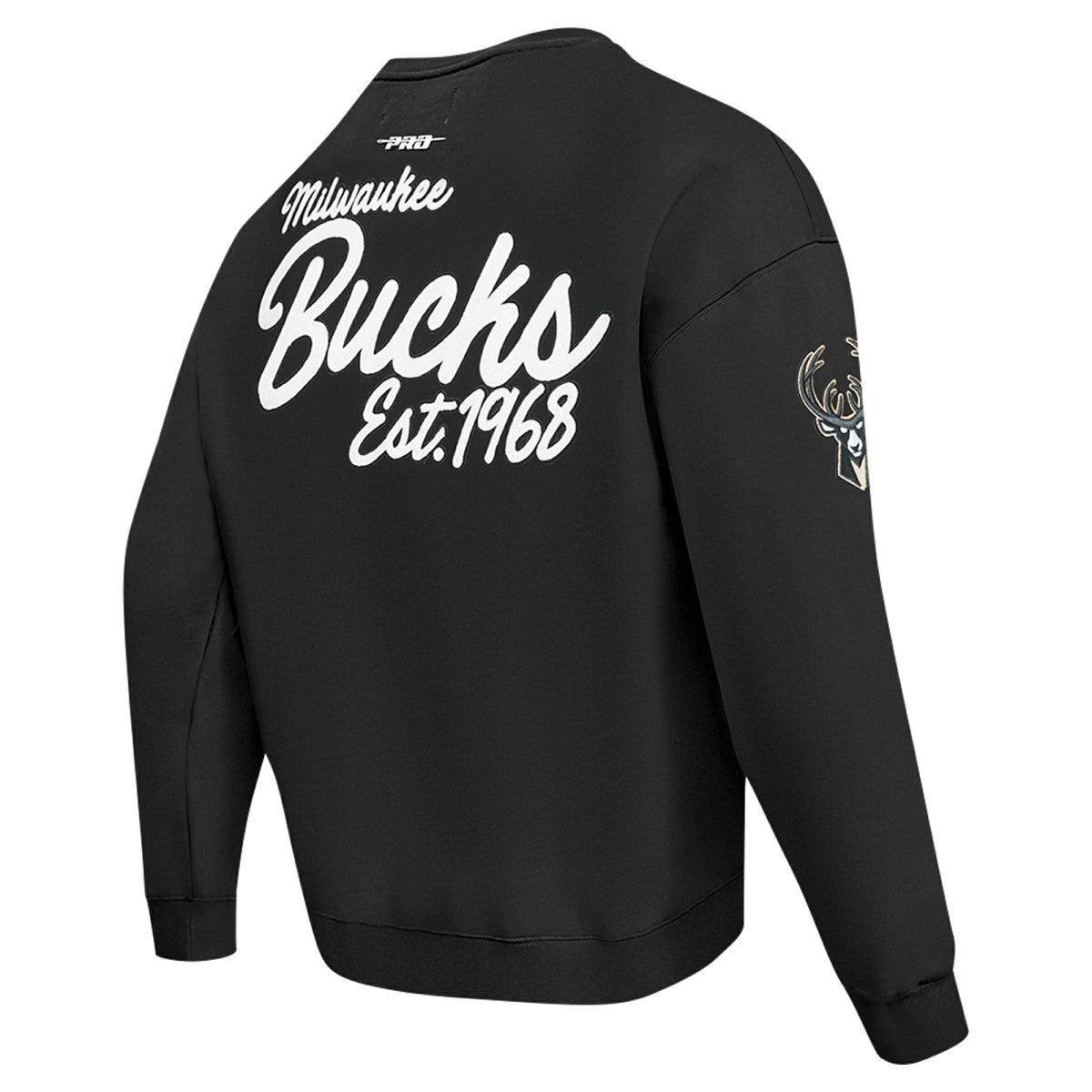 Milwaukee Bucks Pro Standard Paint the City Drop Shoulder Sweatshirt Black - NBA