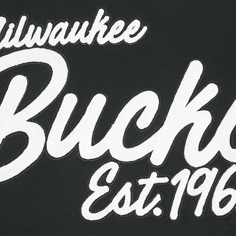Milwaukee Bucks Pro Standard Paint the City Drop Shoulder Sweatshirt Black - NBA