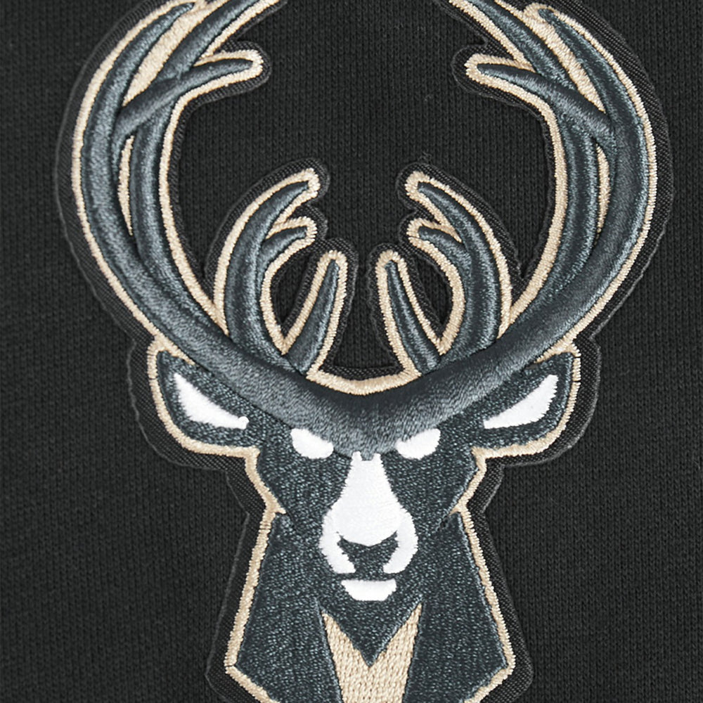 Milwaukee Bucks Pro Standard Paint the City Drop Shoulder Sweatshirt Black - NBA