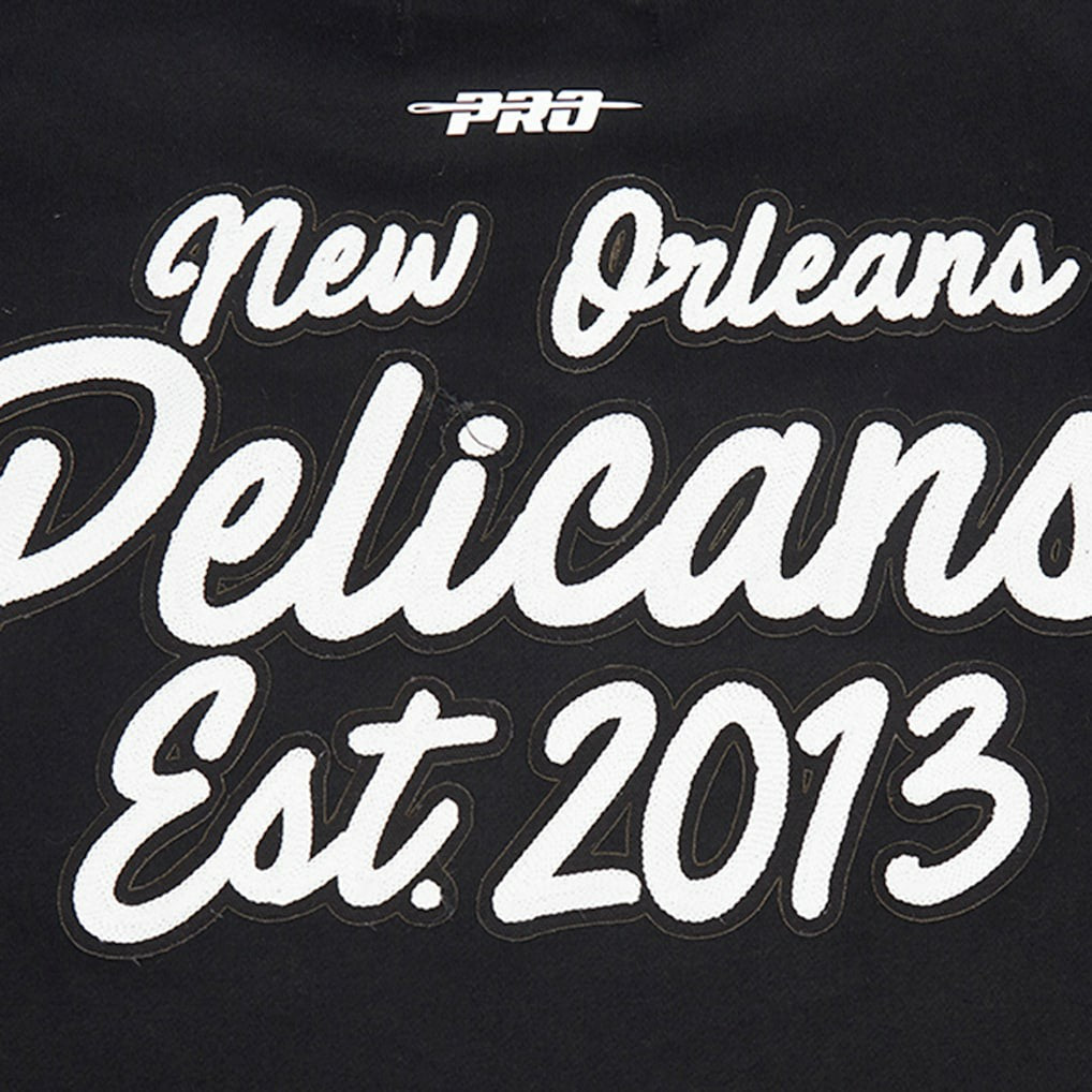 New Orleans Pelicans Pro Standard Paint the City Drop Shoulder Sweatshirt Black - NBA