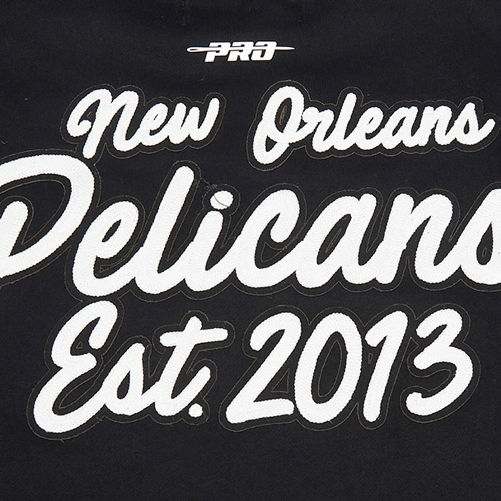 New Orleans Pelicans Pro Standard Paint the City Drop Shoulder Sweatshirt Black - NBA