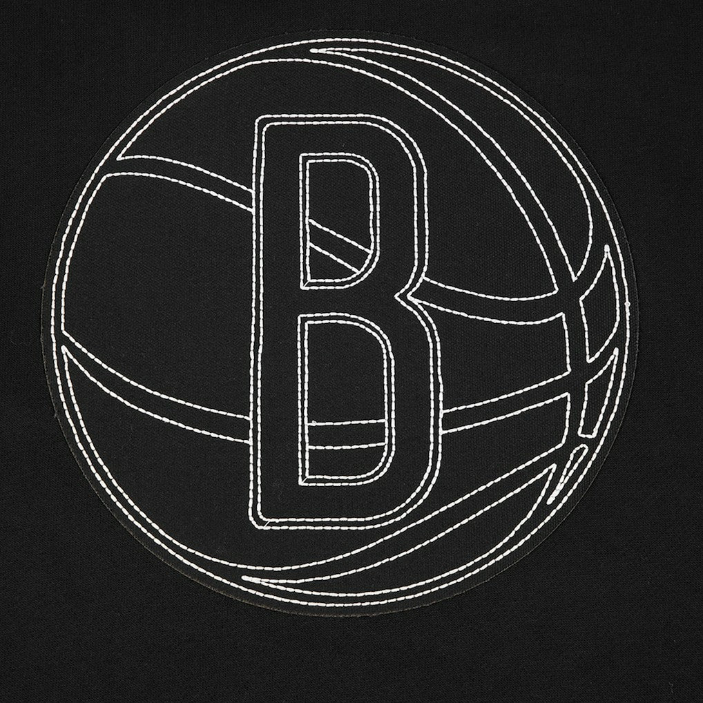 Brooklyn Nets Pro Standard Paint the City Drop Shoulder Sweatshirt Black - NBA
