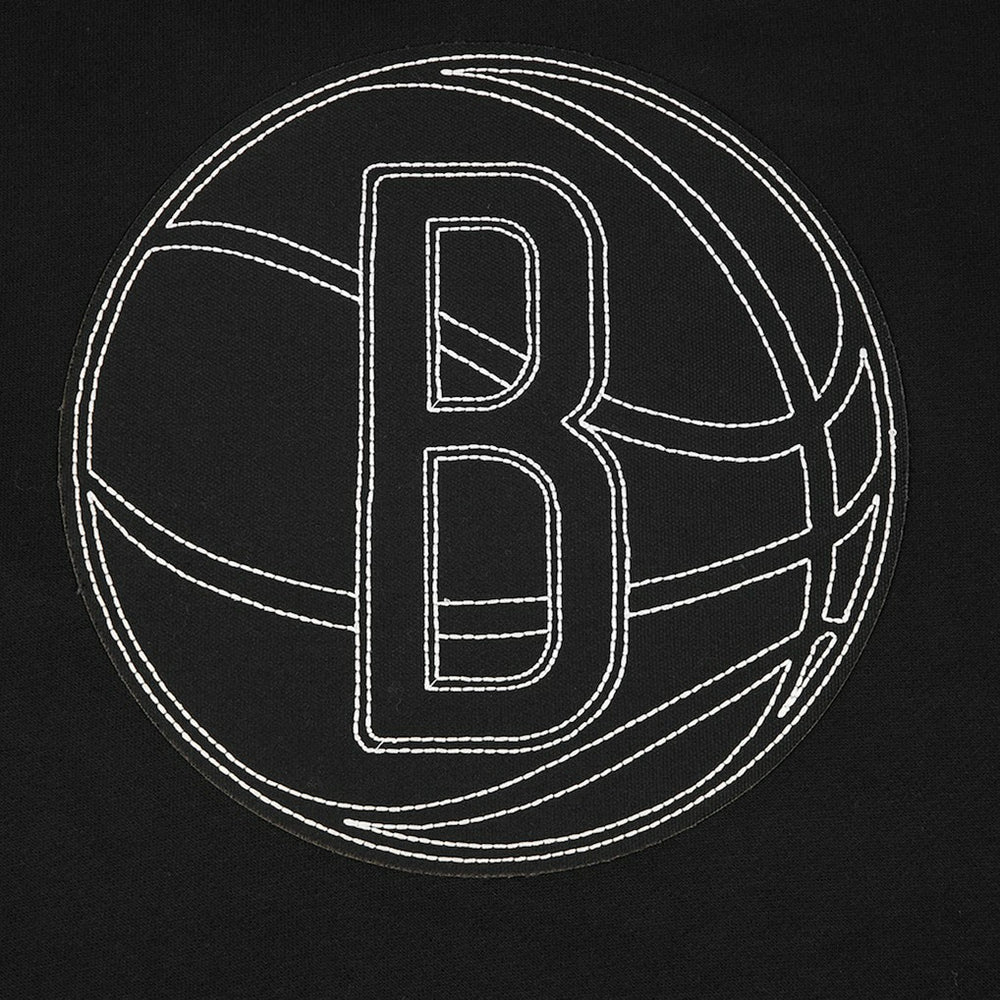 Brooklyn Nets Pro Standard Paint the City Drop Shoulder Sweatshirt Black - NBA