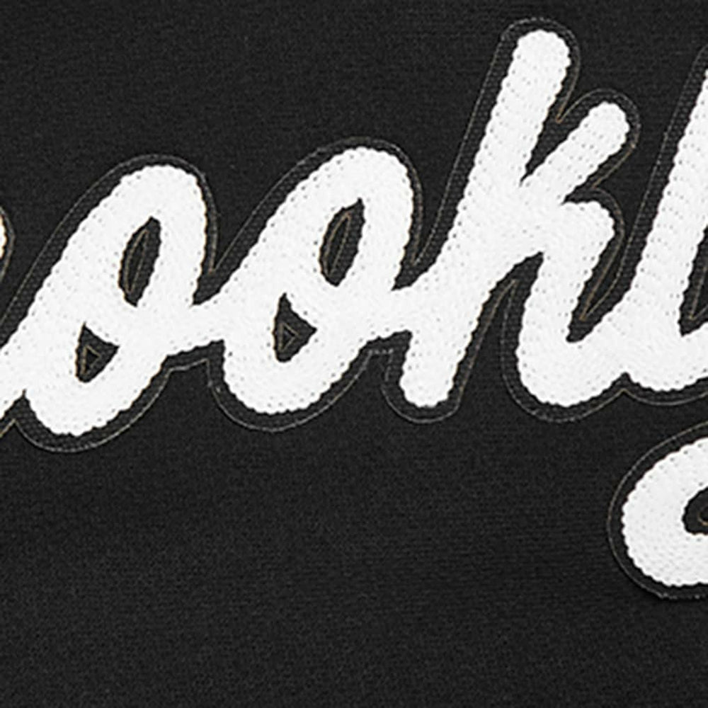 Brooklyn Nets Pro Standard Paint the City Drop Shoulder Sweatshirt Black - NBA