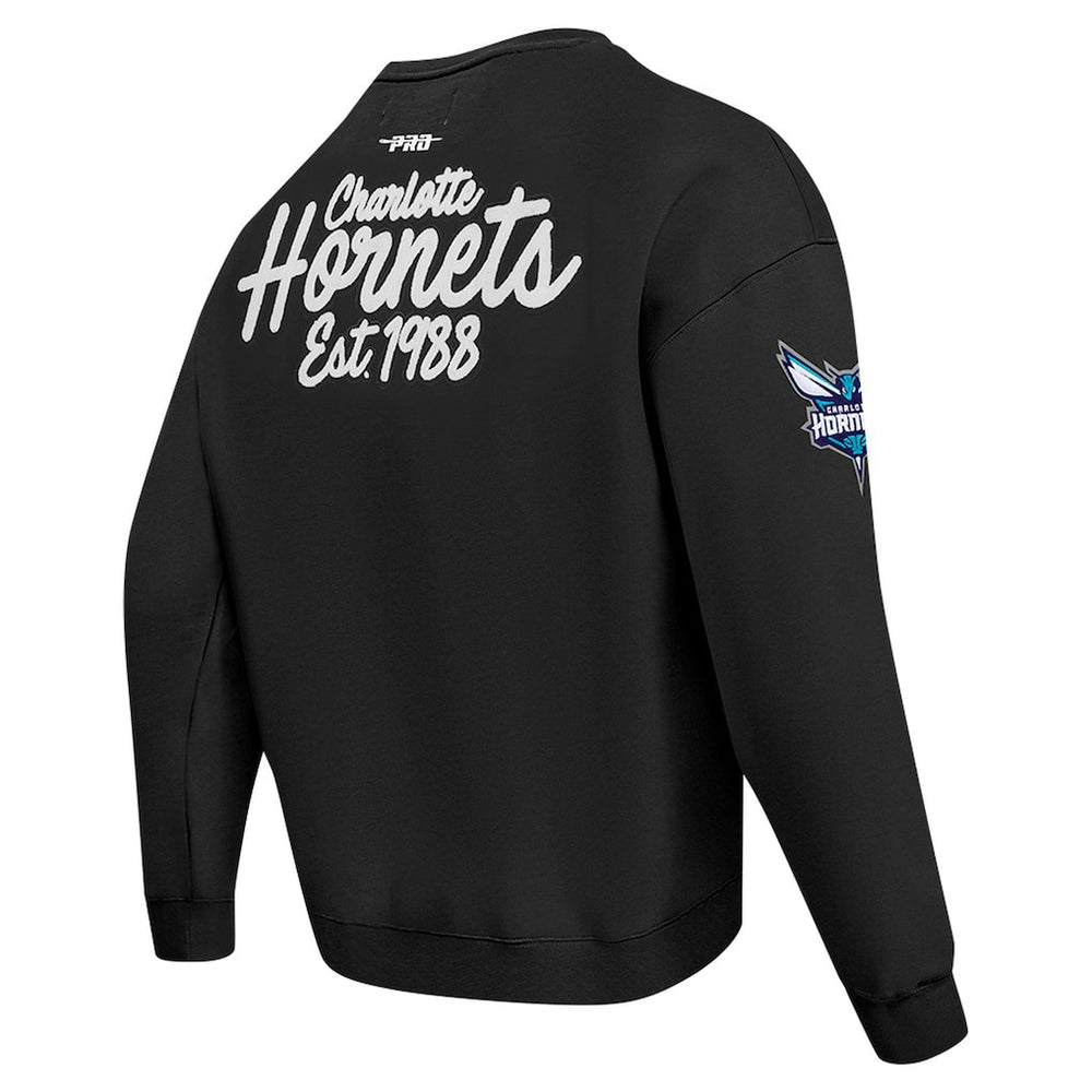 Charlotte Hornets Pro Standard Paint the City Drop Shoulder Sweatshirt Black - NBA