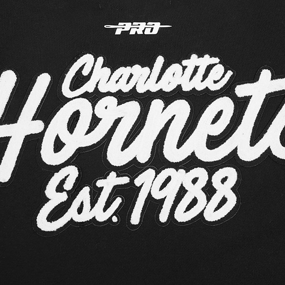 Charlotte Hornets Pro Standard Paint the City Drop Shoulder Sweatshirt Black - NBA