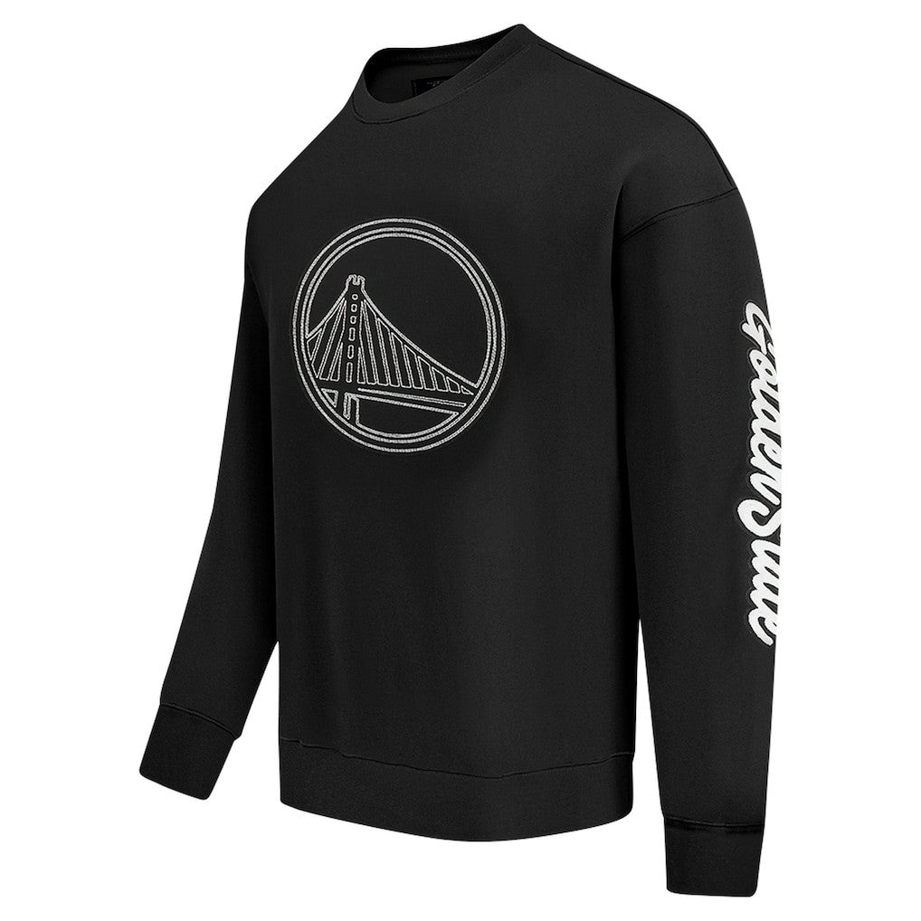 Golden State Warriors Pro Standard Paint the City Drop Shoulder Sweatshirt Black - NBA