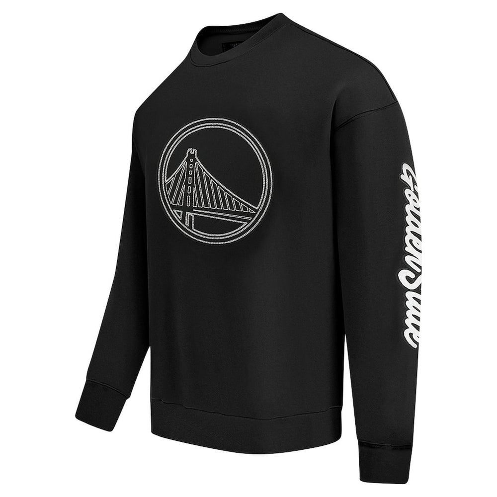 Golden State Warriors Pro Standard Paint the City Drop Shoulder Sweatshirt Black - NBA