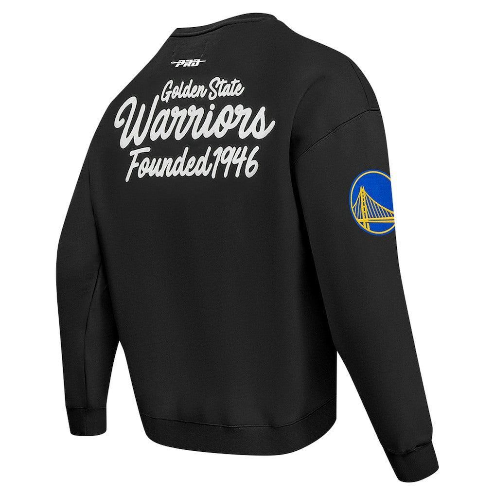Golden State Warriors Pro Standard Paint the City Drop Shoulder Sweatshirt Black - NBA