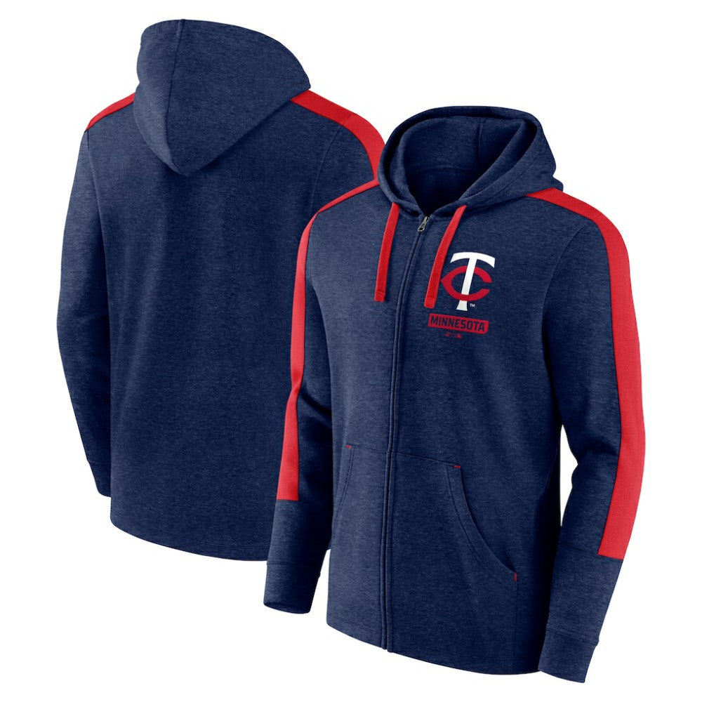 Minnesota Twins Fanatics Gains Fleece Full-Zip Hoodie - MLB