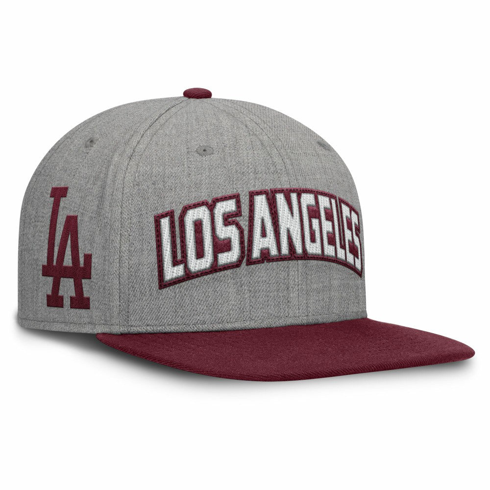 Los Angeles Dodgers Fanatics Elements Felt Chainstitch Snapback Hat - MLB