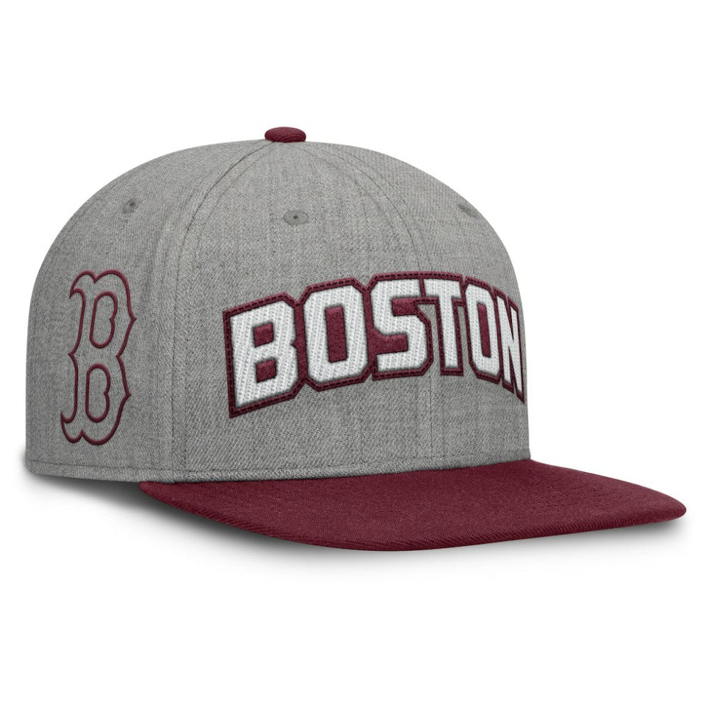 Boston Red Sox Fanatics Elements Felt Chainstitch Snapback Hat - MLB