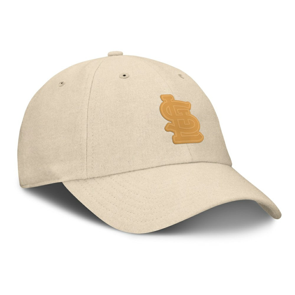 St. Louis Cardinals Fanatics Front Office Leather Patch Adjustable Hat - MLB