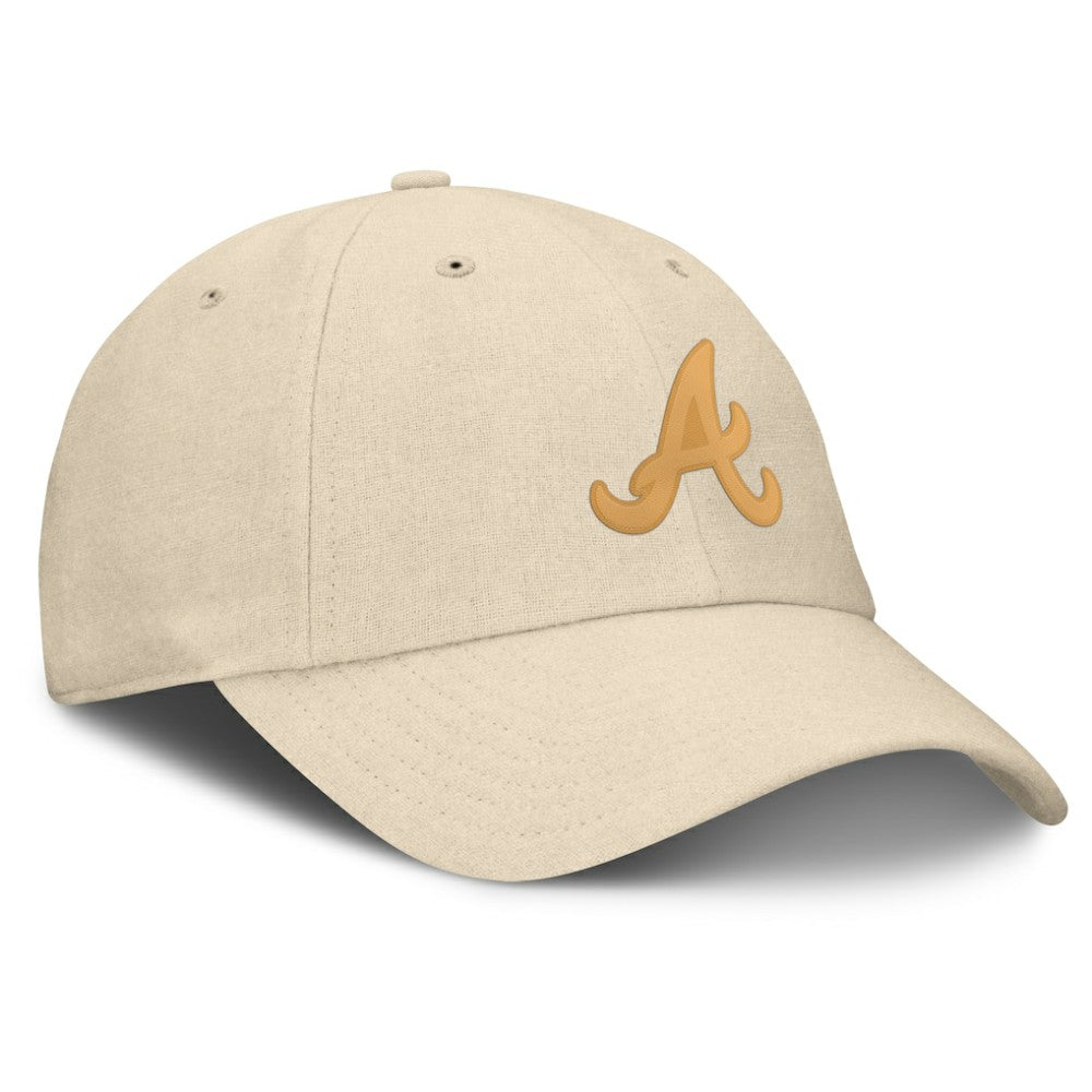 Atlanta Braves Fanatics Front Office Leather Patch Adjustable Hat - MLB