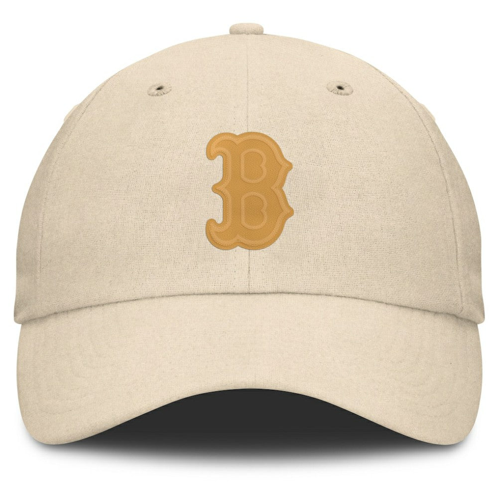 Boston Red Sox Fanatics Front Office Leather Patch Adjustable Hat - MLB