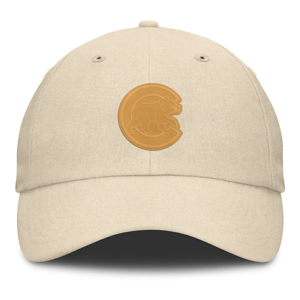Chicago Cubs Fanatics Front Office Leather Patch Adjustable Hat - MLB