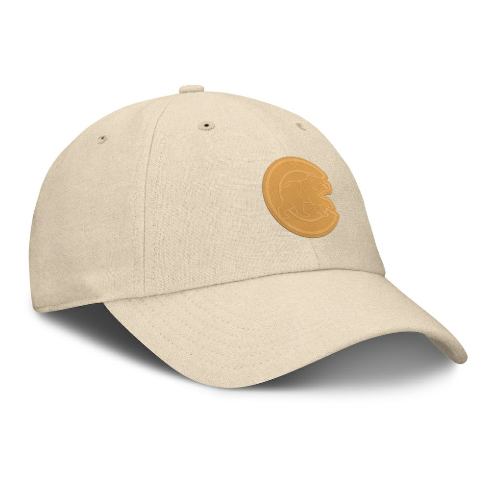 Chicago Cubs Fanatics Front Office Leather Patch Adjustable Hat - MLB