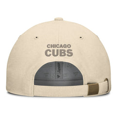 Chicago Cubs Fanatics Front Office Leather Patch Adjustable Hat - MLB