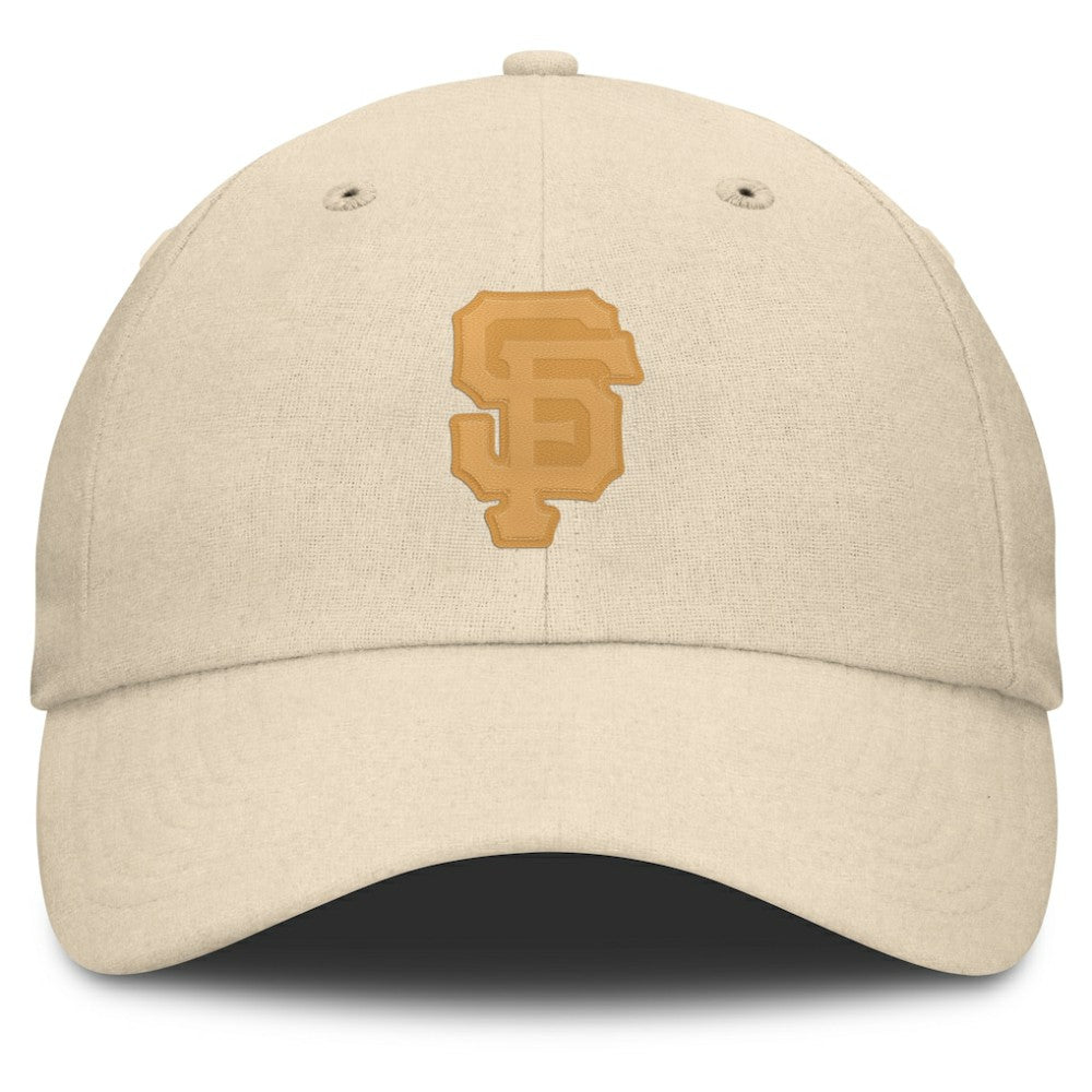 San Francisco Giants Fanatics Front Office Leather Patch Adjustable Hat - MLB
