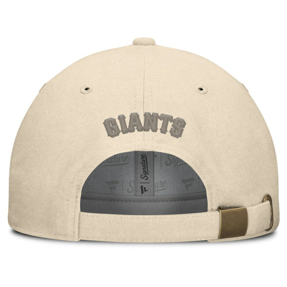 San Francisco Giants Fanatics Front Office Leather Patch Adjustable Hat - MLB