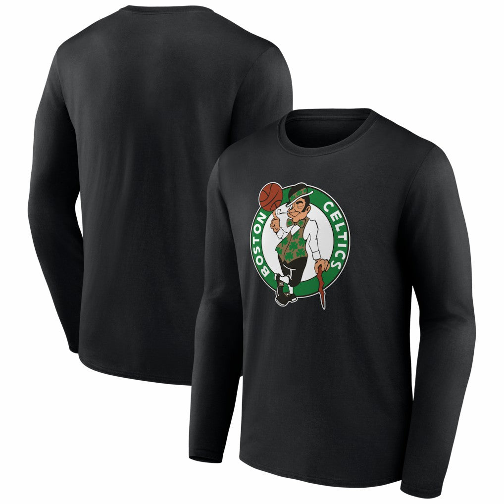 Boston Celtics Primary Logo Long Sleeve T-Shirt Black - NBA