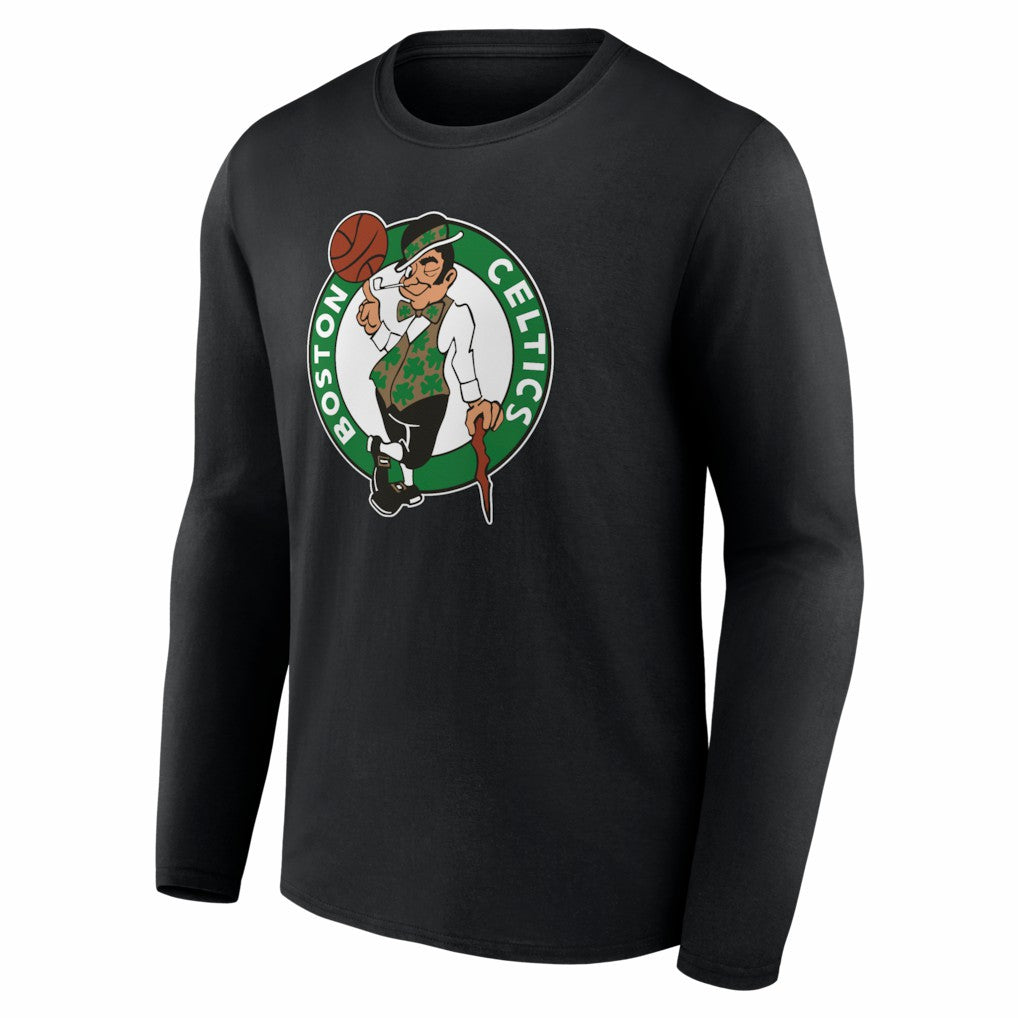 Boston Celtics Primary Logo Long Sleeve T-Shirt Black - NBA