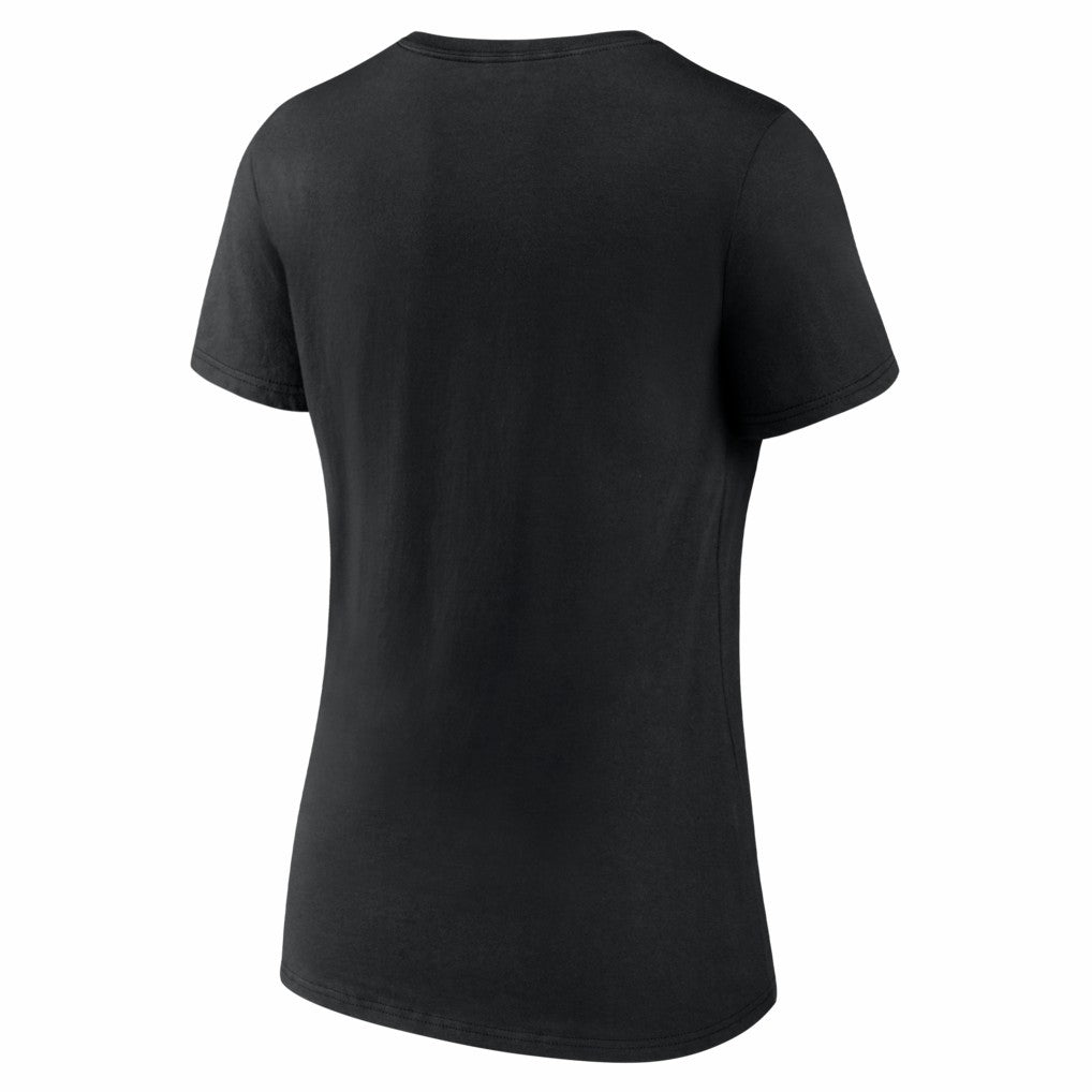 Boston Celtics Women's Primary Logo V-Neck T-Shirt Black - NBA