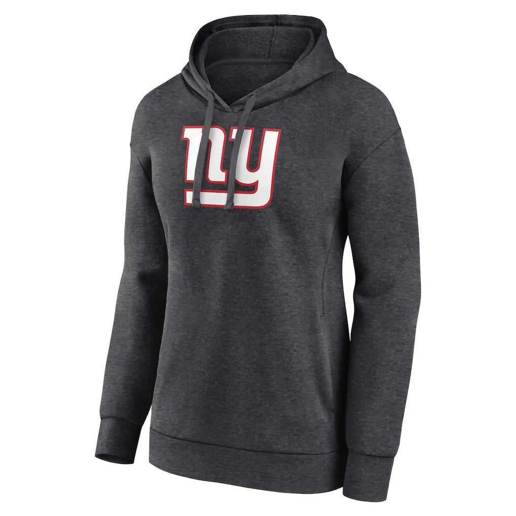 New York Giants Women's Primary Logo Pullover Hoodie Charcoal | NFL