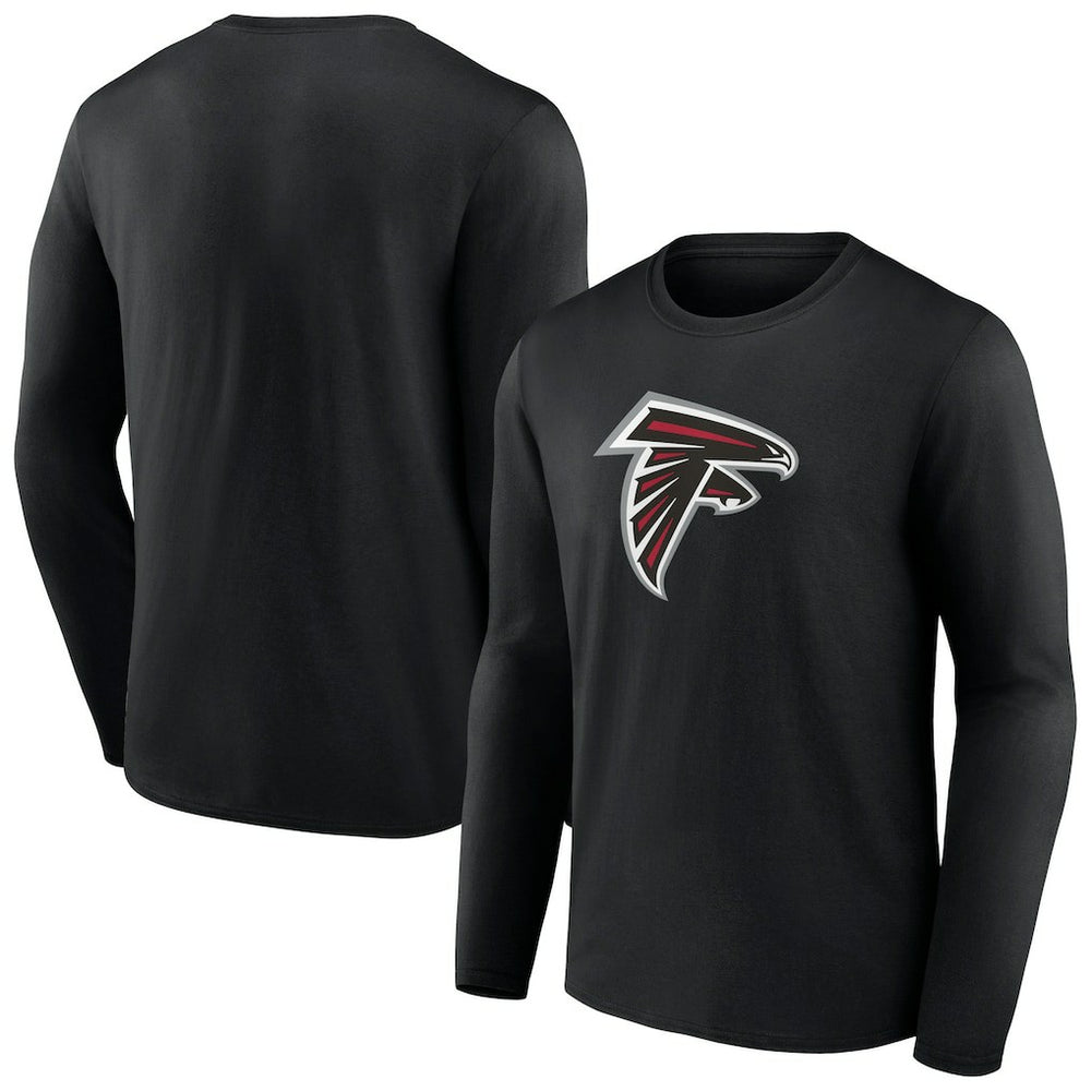 Atlanta Falcons Primary Logo Long Sleeve T-Shirt Black | NFL
