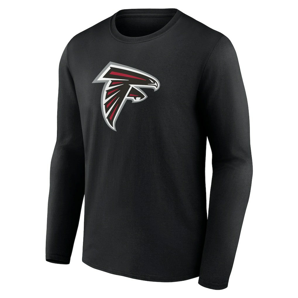 Atlanta Falcons Primary Logo Long Sleeve T-Shirt Black | NFL