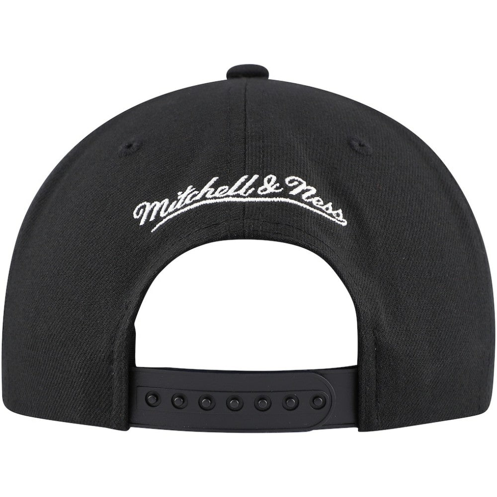 Pittsburgh Penguins Mitchell & Ness Core Team Script 2.0 Snapback Hat - Black - NHL