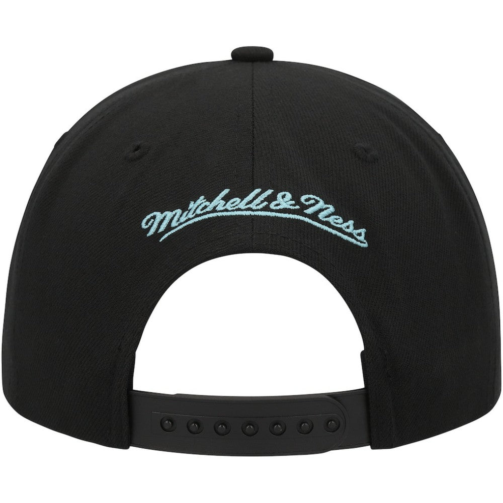 Seattle Kraken Mitchell & Ness Core Team Script 2.0 Snapback Hat - Black - NHL