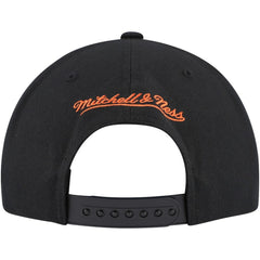 Edmonton Oilers Mitchell & Ness Core Team Script 2.0 Snapback Hat - Black - NHL