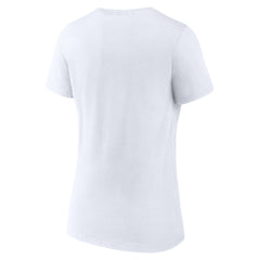 Detroit Lions Women's Primary Logo V-Neck T-Shirt White | NFL