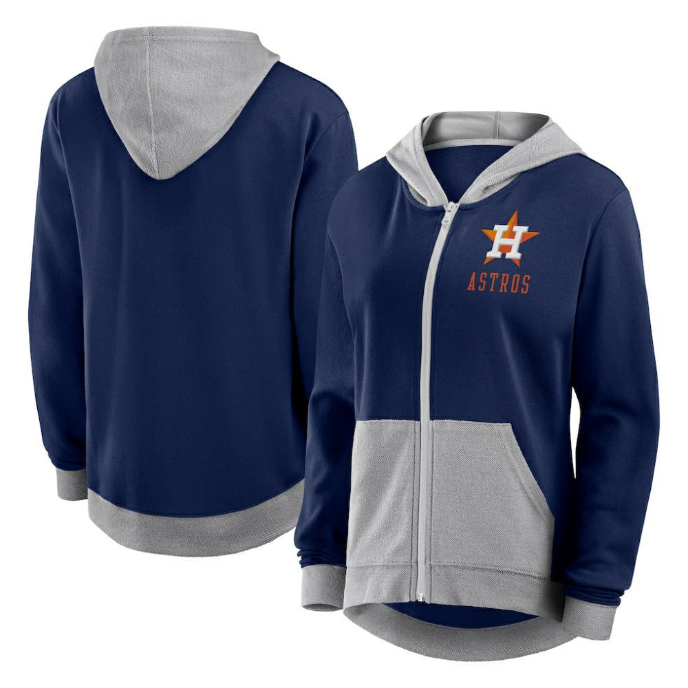 Houston Astros Fanatics Women's Hit It French Terry Full-Zip Hoodie - MLB
