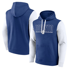Toronto Maple Leafs Logo Athletic Deliver Fleece Pullover Hoodie - Blue - NHL