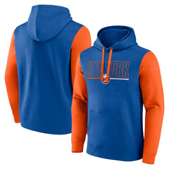 New York Islanders Logo Athletic Deliver Fleece Pullover Hoodie - Royal - NHL