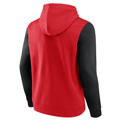 New Jersey Devils Logo Athletic Deliver Fleece Pullover Hoodie - Red - NHL