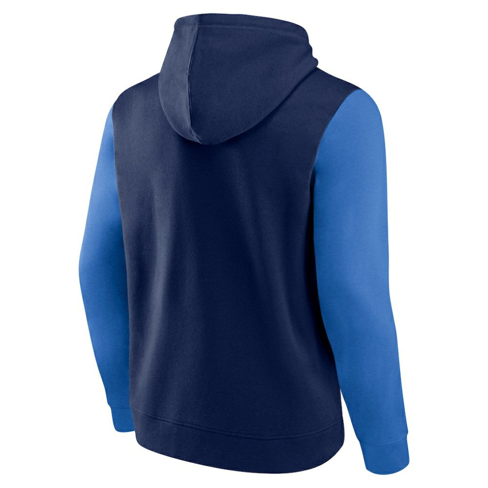 Winnipeg Jets Logo Athletic Deliver Fleece Pullover Hoodie - Navy - NHL