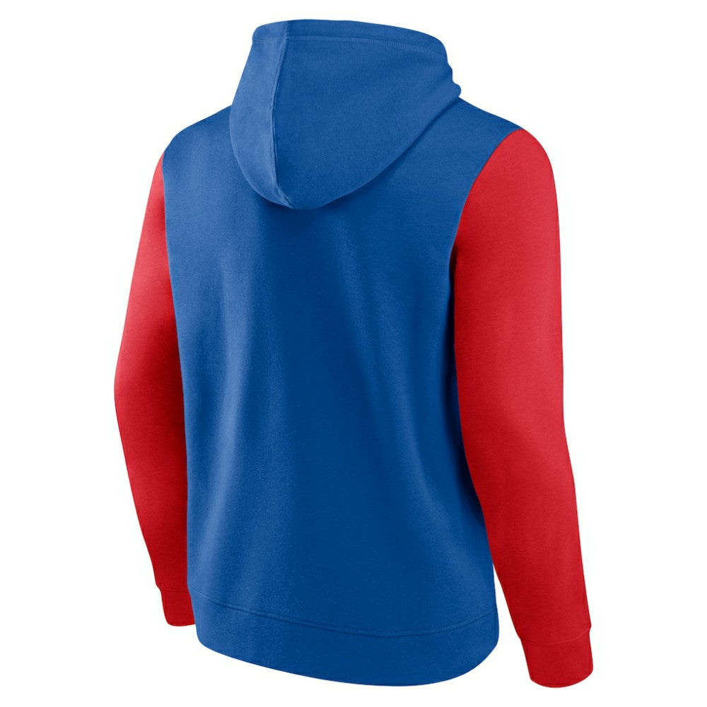 New York Rangers Logo Athletic Deliver Fleece Pullover Hoodie - Blue - NHL
