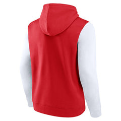 Detroit Red Wings Logo Athletic Deliver Fleece Pullover Hoodie - Red - NHL
